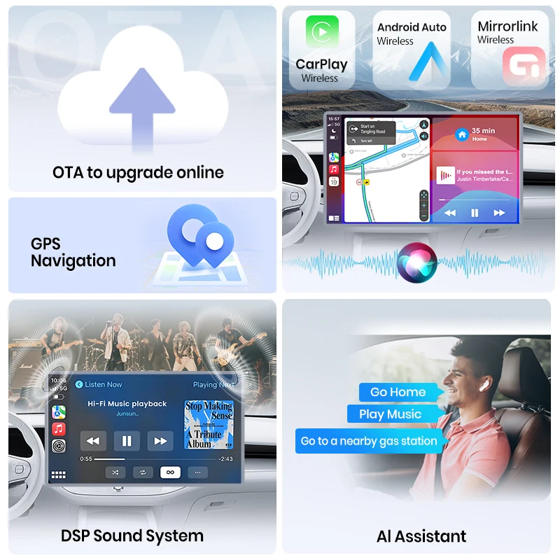 Cestovet راديو السيارة الاندورويد 2 Din ستيريو Autoradio Carplay Auto لدودج رام 2002-2005 مشغل وسائط متعددة شاشة تعمل باللمس BT GPS FM