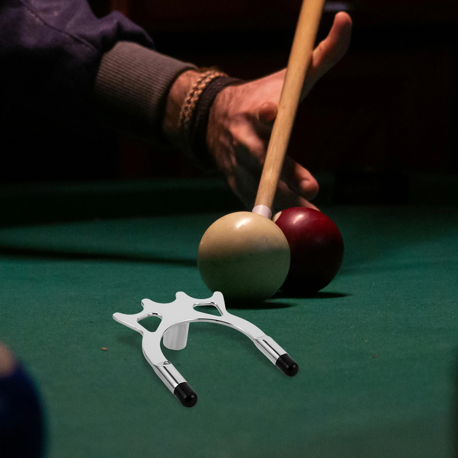 

Adjustable Bridge Head For Stick Support Durable Plastic Zinc Alloy Portable Compact Design Suitable For All Sizes Pool Table