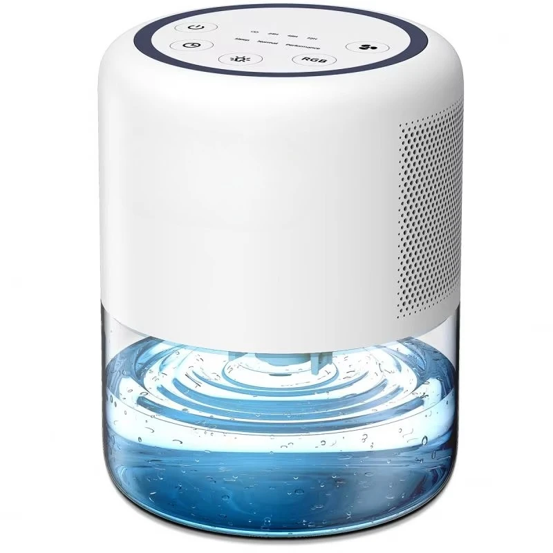 Deshumidificador Portátil Inteligente para el Hogar de 1300 ml, Deshumidificador Pequeño para la Salud