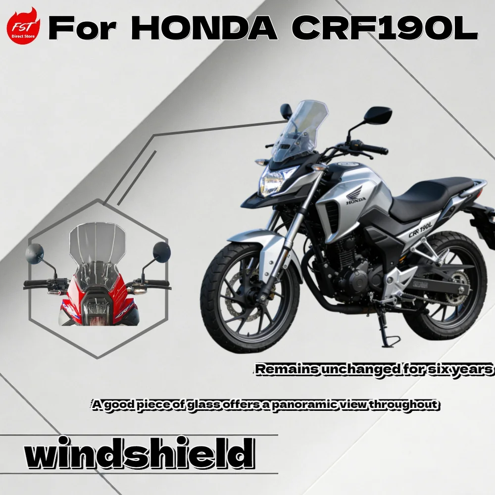 

For Honda CRF190L Modified Heightened Windshield Front Wind Deflector Chest Guard