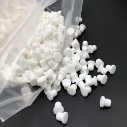 10-50pcs White Silicone Rubber Caps Snap-On T Type Plug Covers 2.7mm-17mm Hollow Solid Gasket Blanking End Cap Seals Stopper