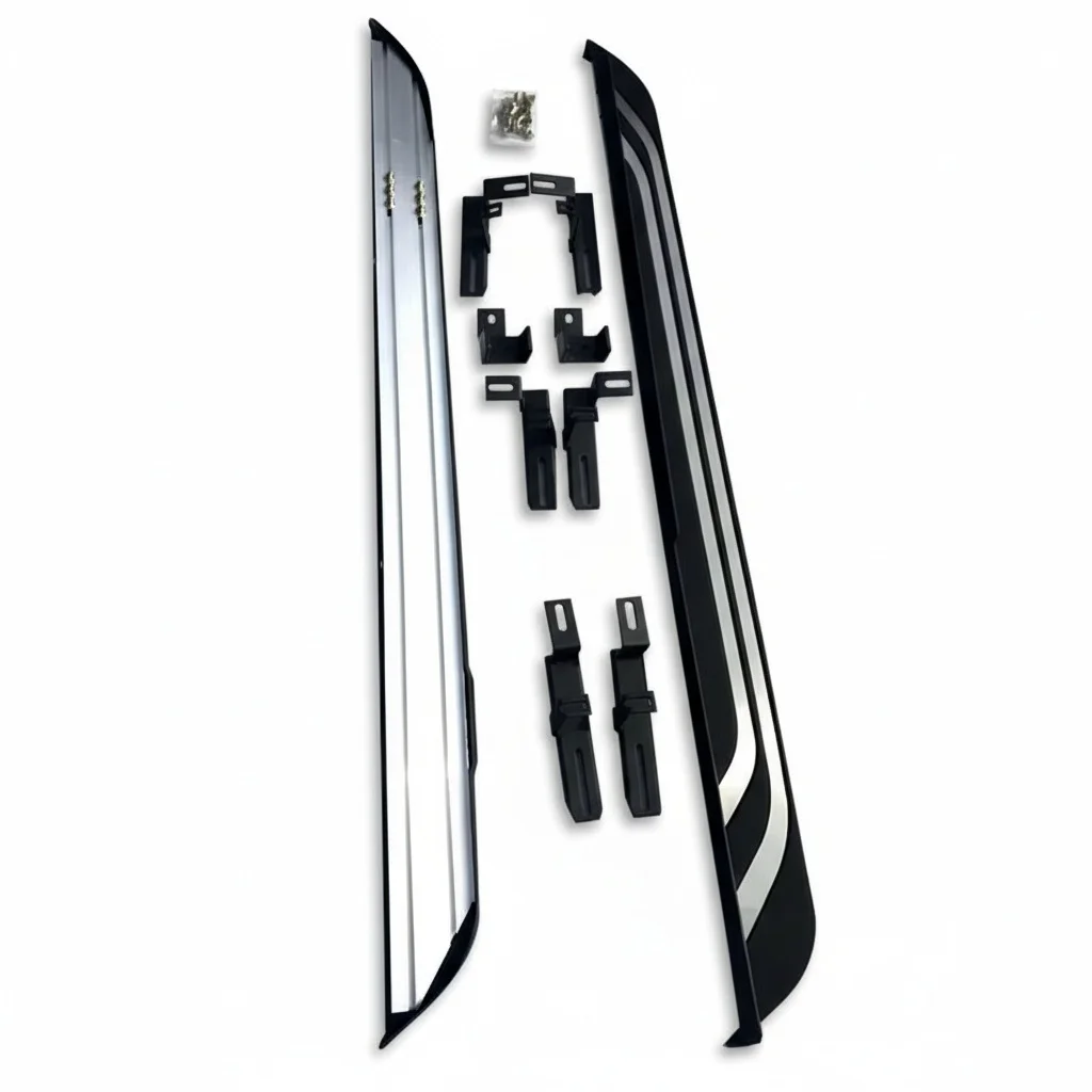 Side Step Running Board Pedal for Toyota RAV4 Wildlander 2020-2024 Aluminum Nerf Bar with Rubber Pads ABS Car Accessories