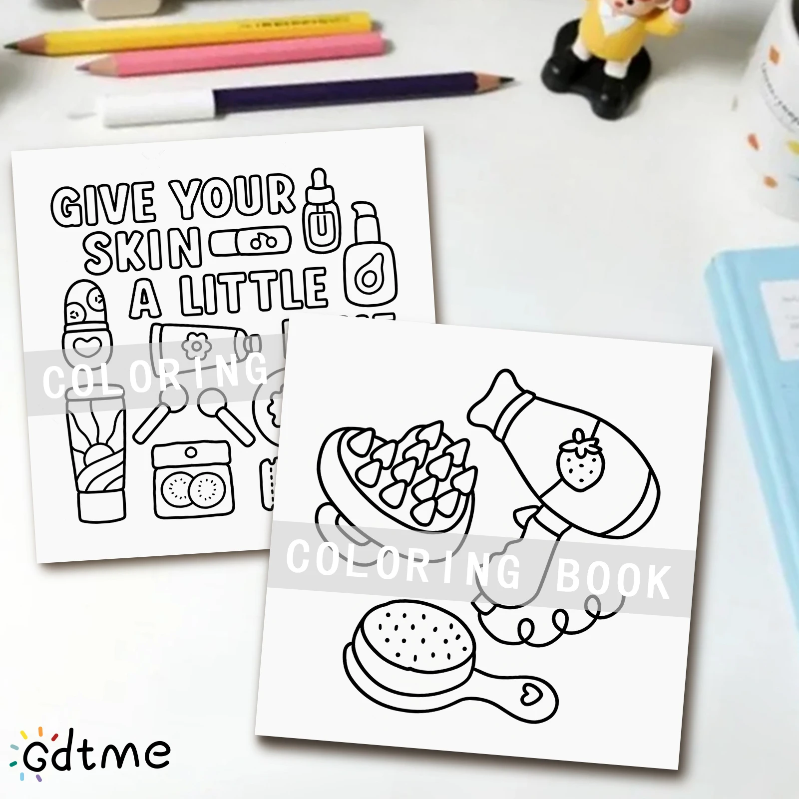 كتب تلوين الحب الذاتي، مشاهد الشفاء، تلوين سهل، لوالد المنزل - DIY الطفل، الاسترخاء، الفراغ، تعزيز الإبداع #5