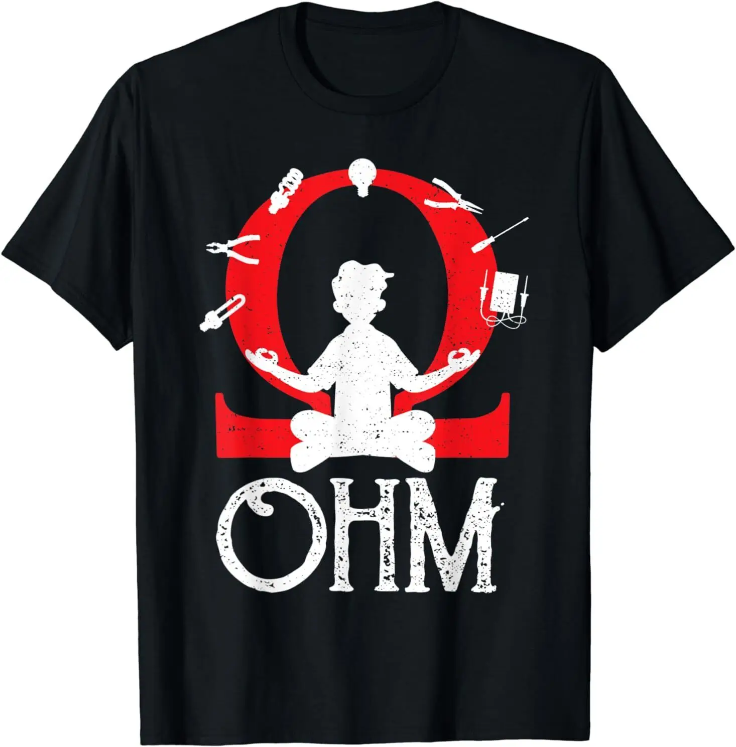 

NEW LIMITED Funny Ohm, Ohm Meditating - Electrician Best Gift T-Shirt S-3XL