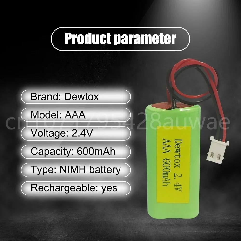 2.4V 600mah AAA Ni-Mh Rechargeable Battery pack with Plugs cell for toys emergency light cordless phone Remote Control Car