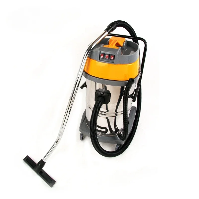 80Litre Stainless Steel Wet And Dry Upright Cyclonic Vacuum Cleaner For Hotel