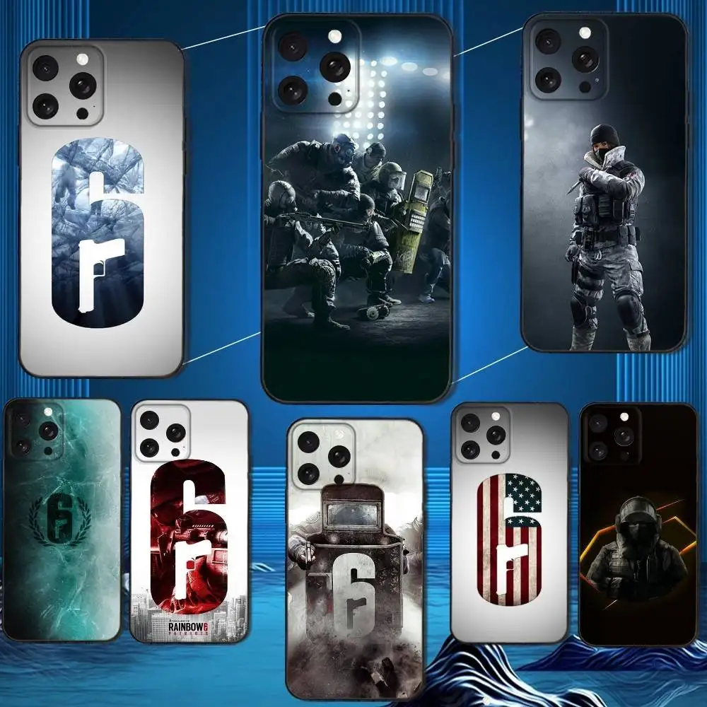 

Ice R-R6 R-Rainbows Phone Case For iPhone 16,15,14,13,12,11 Plus,Pro Max,XS,X,XR,SE,Mini,8,7,Soft Silicone Black Cover