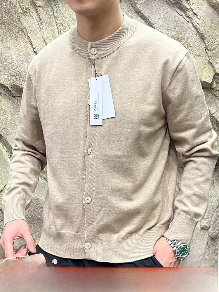 

Вязаный свитер, кардиган, эластичный, универсальный, осенний, Новое поступление для пар, длинный све, круглый, Ne