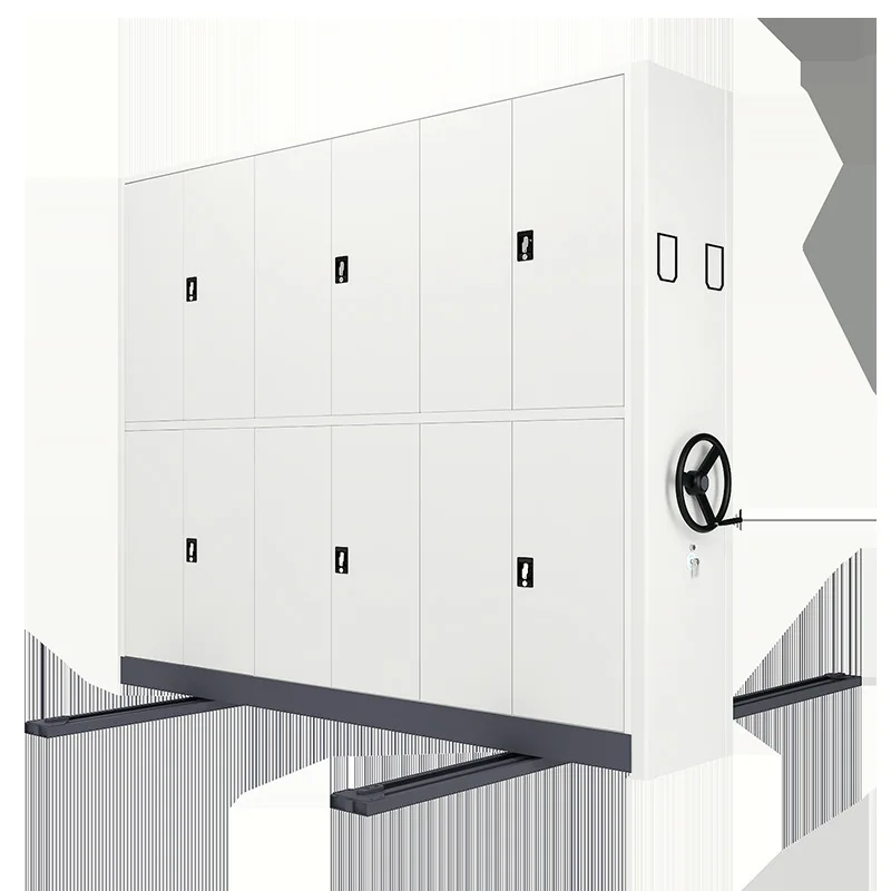 Dense Rack File Cabinet Intelligent  Electric Hand Crank Mobile File Cabinet Certificate Medical Record