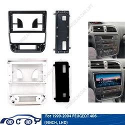 For 1999-2004 PEUGEOT 406(9Inch) Car Radio Fascias Android GPS MP5 Stereo Player 2 Din Head Unit Panel Dash Frame Installation T