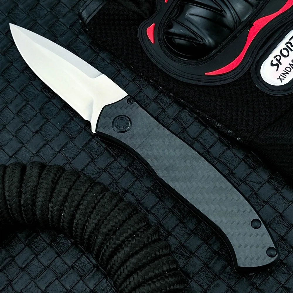 

Durable BK 838 EDC Folding Knife 9CR13MOV Blade Carbon Fiber Handle Outdoor Fishing Cutting Camping Hunting Self-Defense Tool