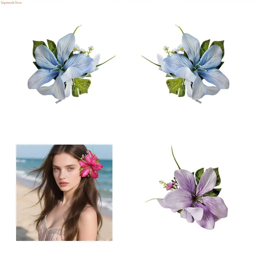 

Q5we Fashion Artificial Lilies Side Hairpin Комфортная прическа для волос.