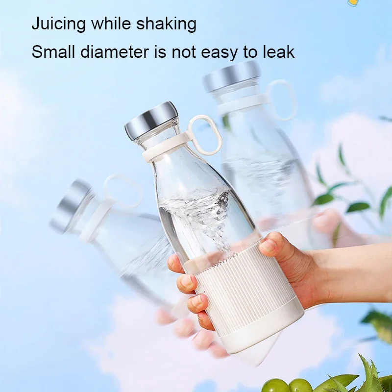 USB Portable Electric Juicer Blender Rechargeable Mixer Fresh Fruit Extractor Cup Smoothie Ice Maker Food Milkshake Juice Bottle