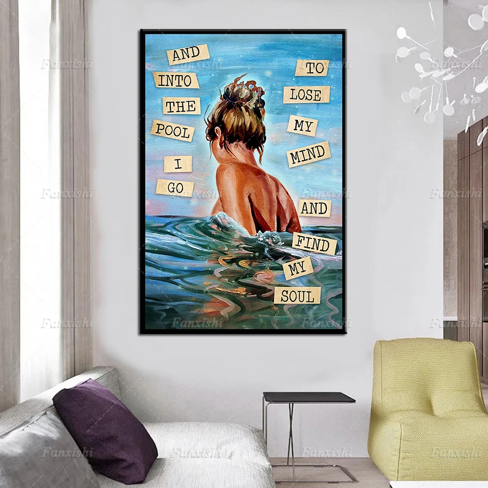 Lose My Mind And Find My Soul Poster, Beach Poster, Beach Print Canvas Painting,Beach Wall Art Print, Beach Decor, Travel Poster