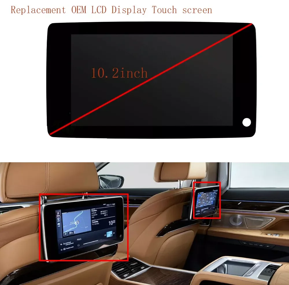 

LQ102M5LX02 LQ102M5LX02A LQ102M5LX03A LCD Touch Display for BMW 5 6 7 Series X5 X6 10.2 Inch 9384085 Rear Seats
