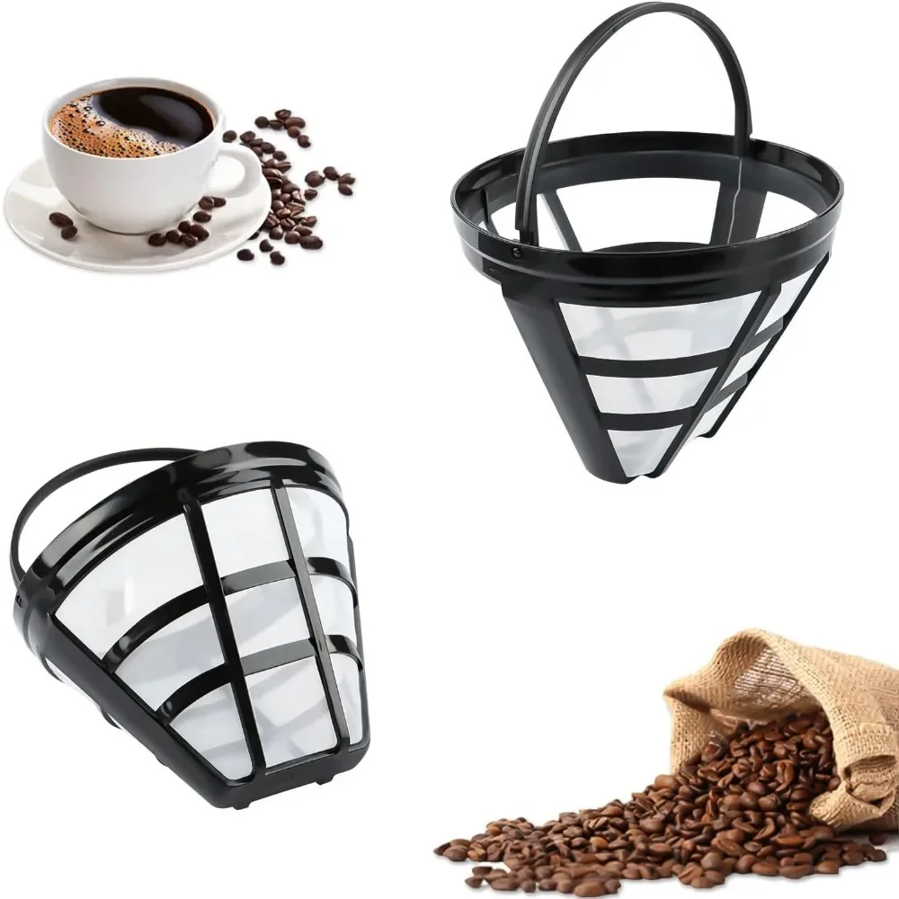 

2 Pcs Coffee Filter Universal Permanent Coffee Filters Reusable Permanent Coffee Filter with Handle