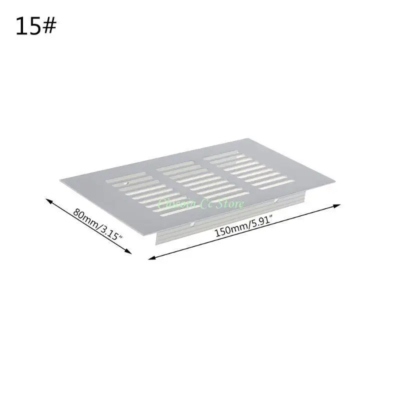 

X90F Ventilation Grille Cover Sheet Web Plate Aluminium Air Vent Louvred Grill