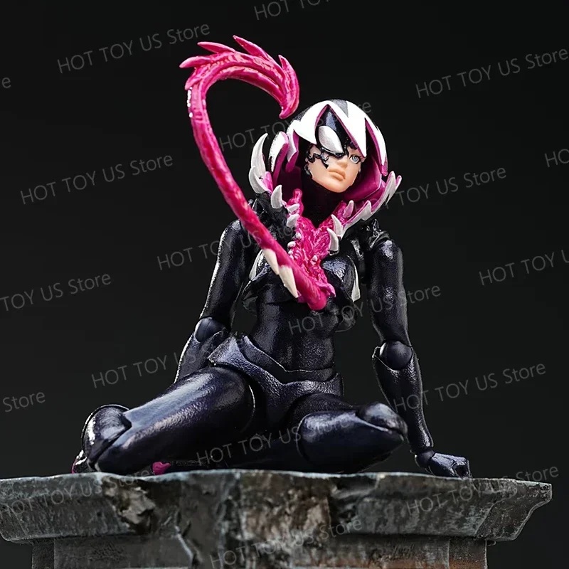 Figurki Venom Gwen, figurki anime, figurki Kaiyodo Amazing Yamaguchi Revoltech, statuetki, modele Ko, kolekcje Gk, zabawki dla dzieci, prezenty - dostępne od ręki.