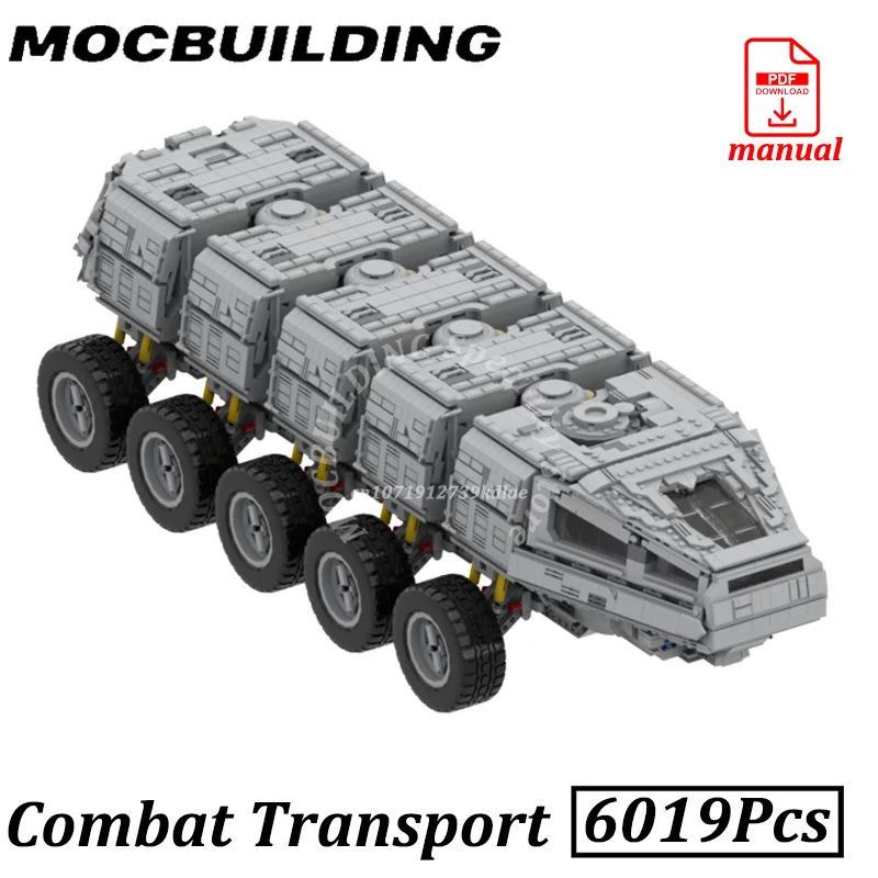 

Transport Car Military Combat Vehicle MOC Building Blocks Brick Toys Creative Space Movie Construction Gift