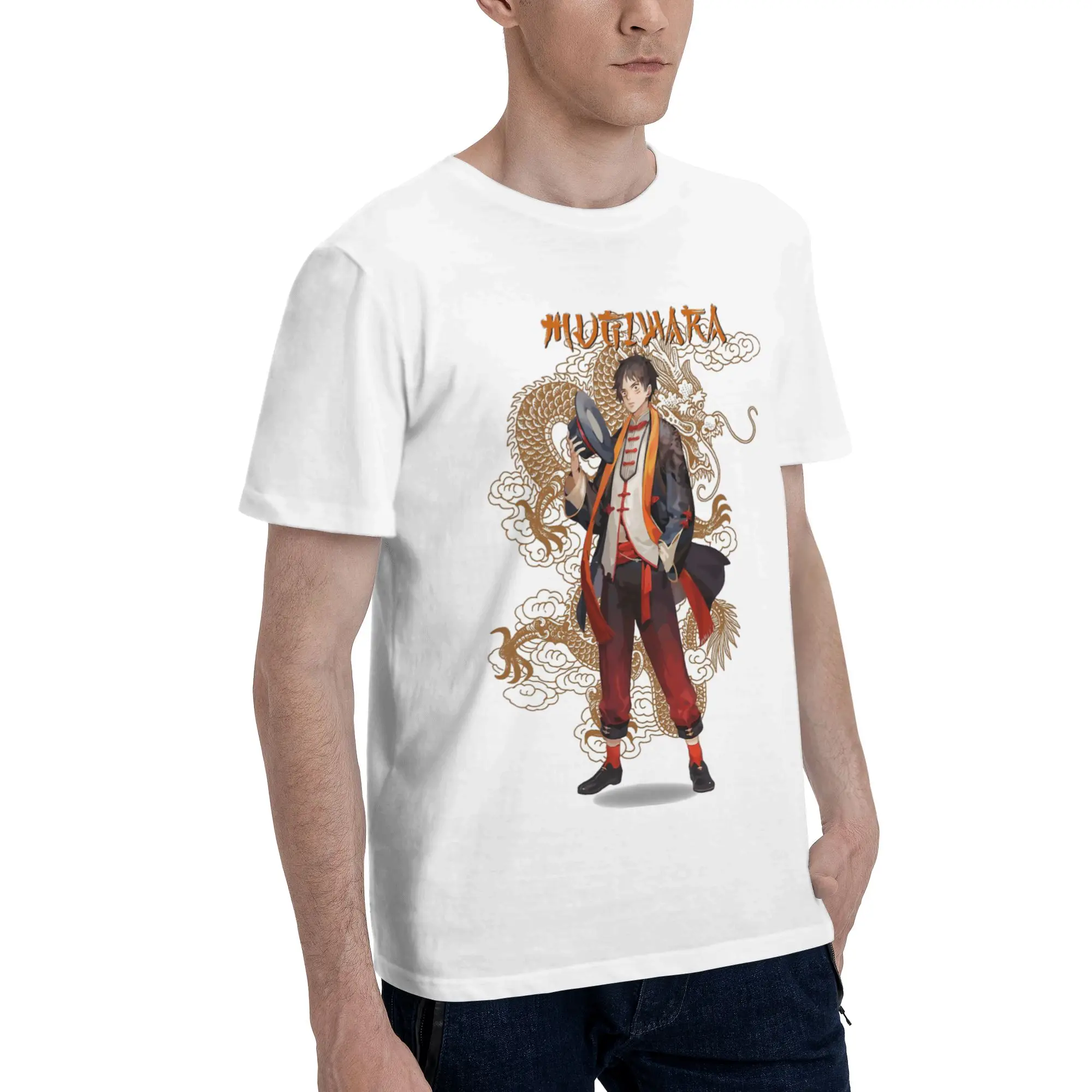 Mugiwara Monkey D Luffy Men's T Shirt One Piece Casual Tee Shirt Short Sleeve Crew Neck Pure Cotton New Arrival Clothes T-Shirt