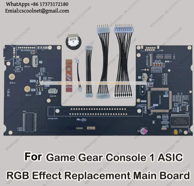 k3 Game Gear RGB Motherboard Single-Chip Mod w/ LED No CPU Plug&Play GG Upgrade