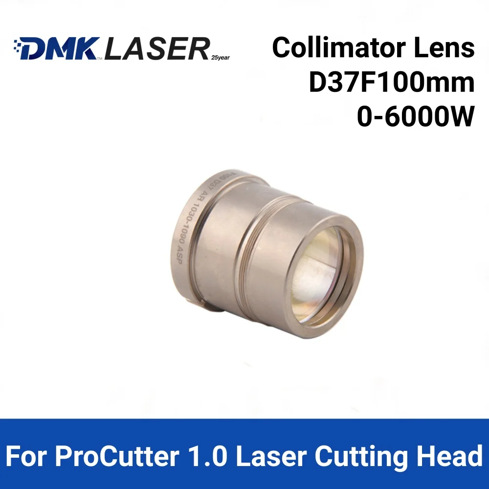 DMK Laser Precitec 1.0 Focus Lens Collimator Lens assembly D37 F100/F150 with Holder for ProCutter 1.0 Laser Cutting Head 0-6KW