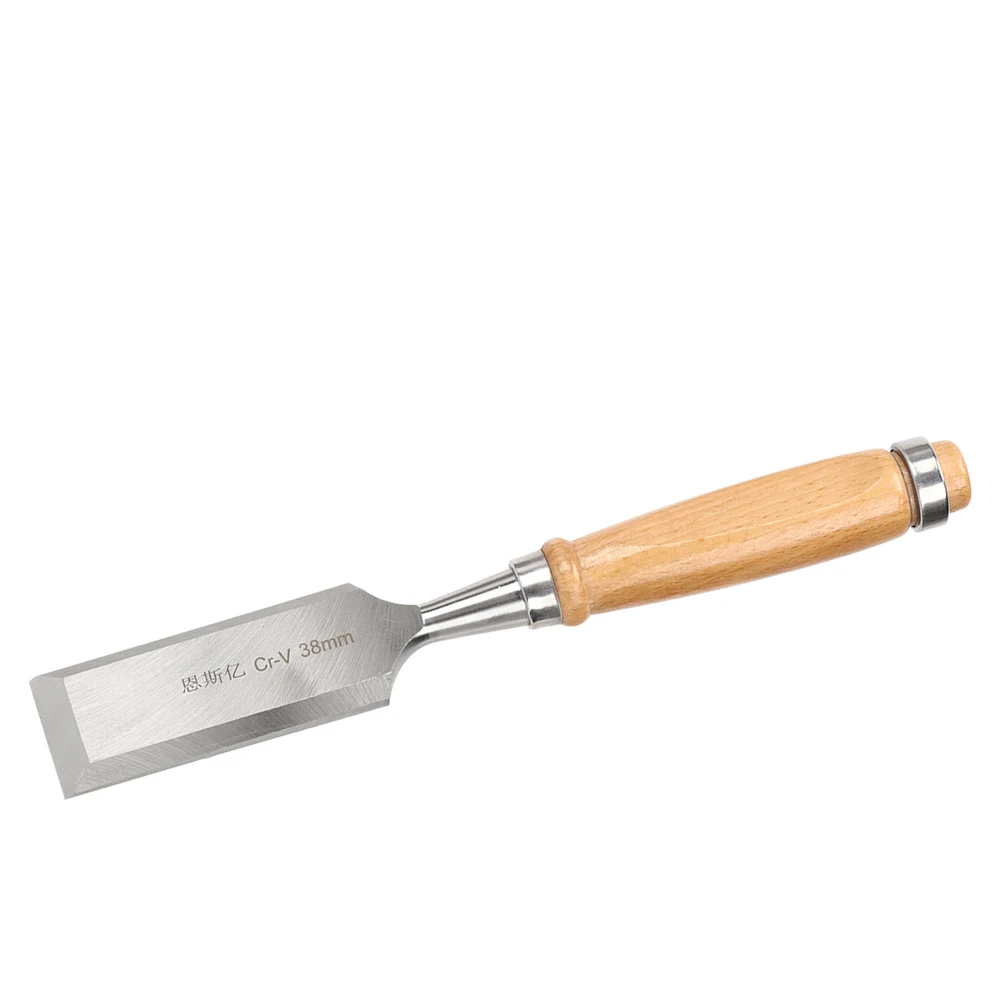 مقبض خشبي إزميل مسطح أداة نجارة أدوات الكمبيوتر ملحقات صناعية كروم الفاناديوم سبائك الصلب 38 مللي متر إزميل #2