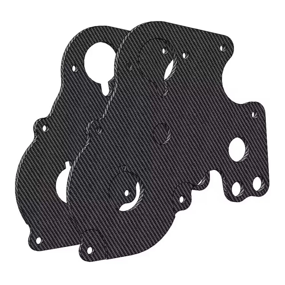 Carbon GearBox Plate W/ Aluminum Gearbox Set for Tamiya Blackfoot Monster Beetle Frog Subaru Brat Mud Blaster Upgrades Parts view 5
