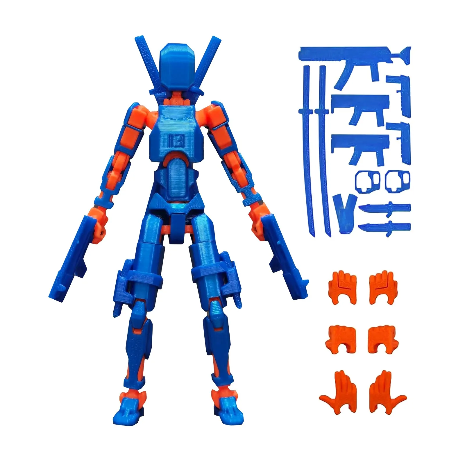 3d Printed 13-Joint Movable 3rd Generation Dummy Doll Diy Full-Body Stress Relief Action Figure Dual Guns 2026 Trending MuñEco