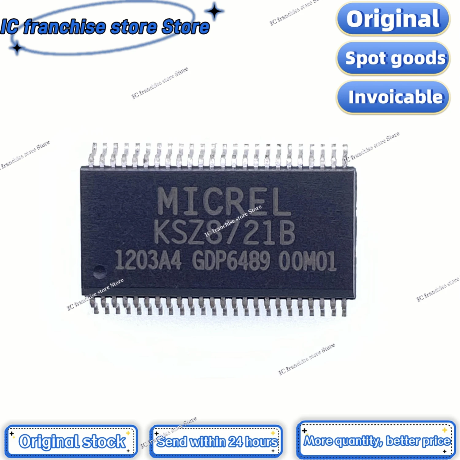 1PCS-10PCS//LOT KSZ8721B SSOP-48 Ethernet PHY driver chip 100% Original stock