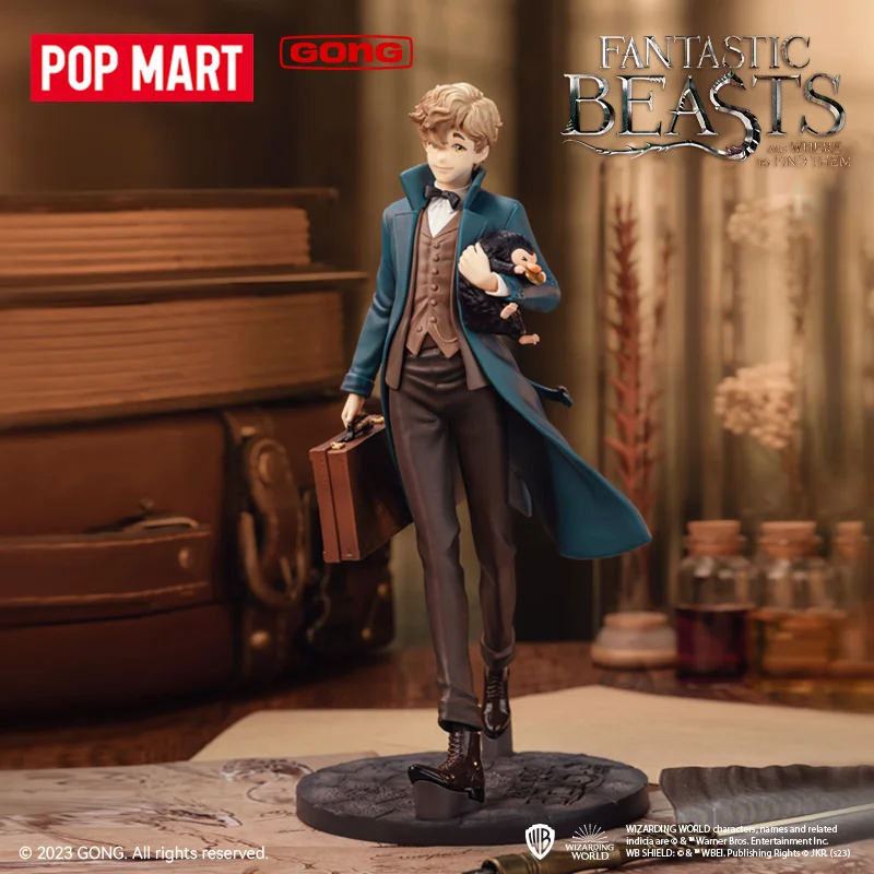 POP MART Resonant Magic Animal - Magic Legend Newt Scamander Kawaii Doll Action Figure Toy Surprise Collection Model Mystery Box