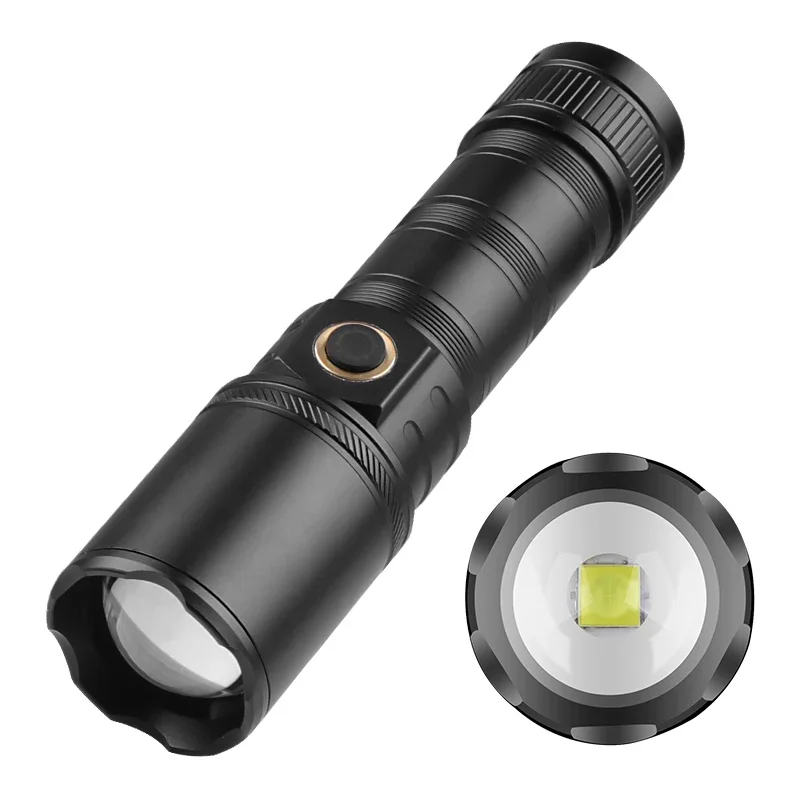 Most Powerful XHP70 LED Flashlight 1500LM 18650 26650 USB Rechargeable Torch Super Bright Zoom Camping Hunting Flashing Light