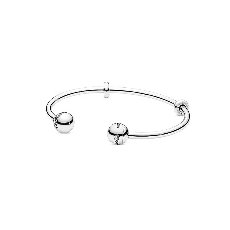 Bracelet basique en argent Sterling 925 pour femmes, tendance, classique, cadeau de fête, réglable, accessoires de bijoux pour femmes, DIY, 2024