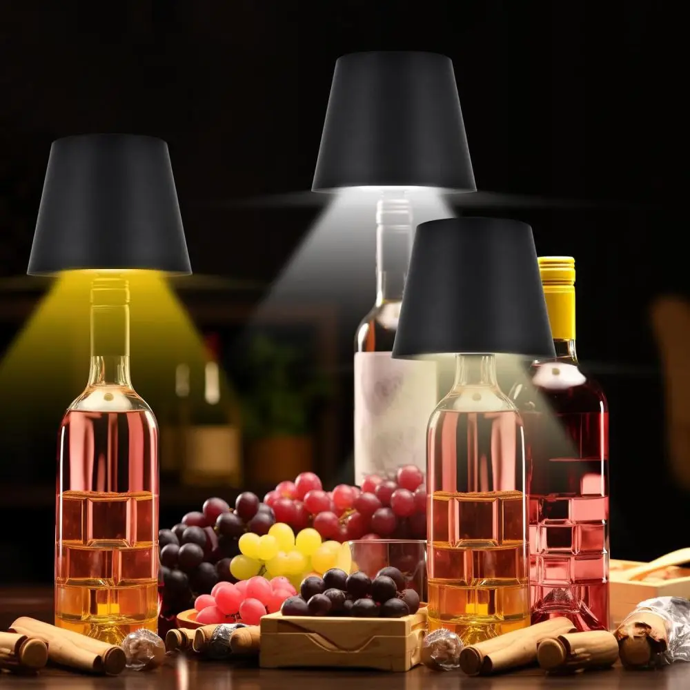 Modern Bottle Inserted Lamp RGB LED Rechargeable Touch Sensor Mood Lighting Portable Table Light For Dining Or Bedroom