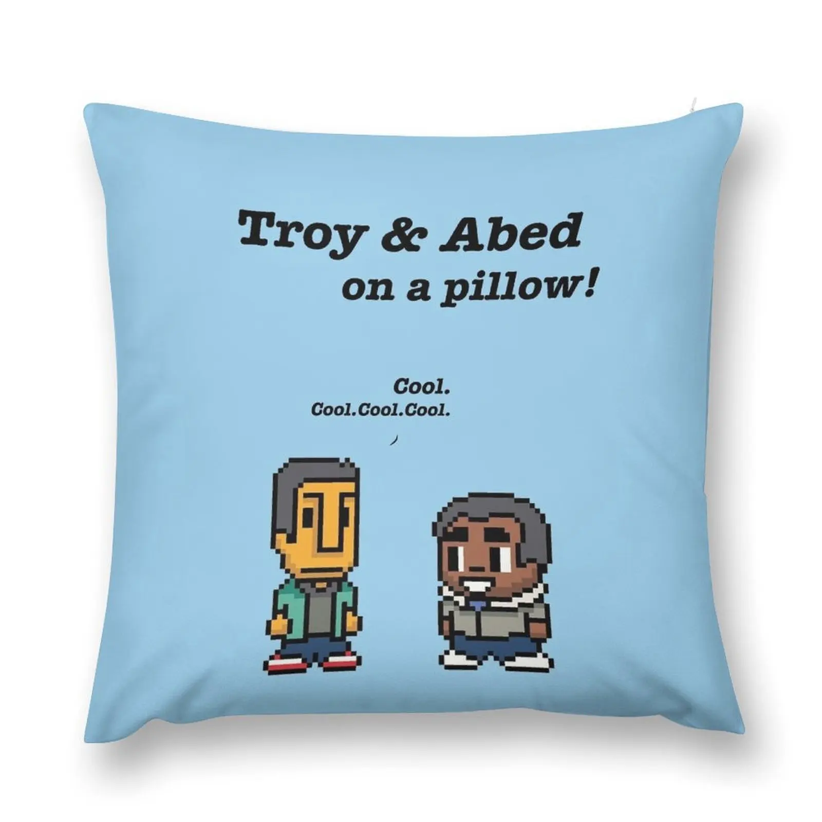 Troy and Abed · Community · TV show Throw Pillow luxury decor christmas ornaments 2025 pillow