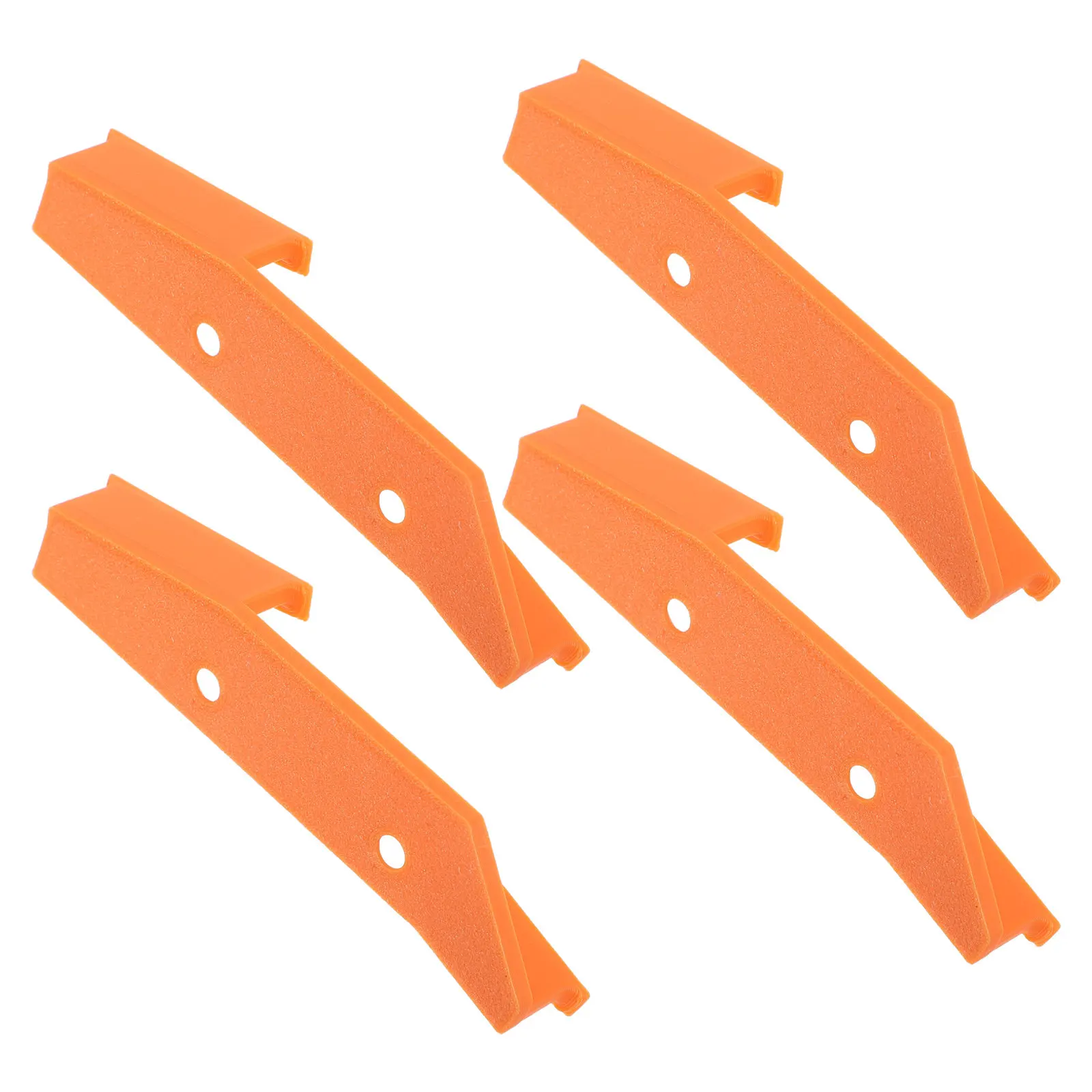 4Pcs Wall Mount Caliper Holder Orange Easy Install Caliper Organizer Rack Garage Workshop Measuring Tool Hooks