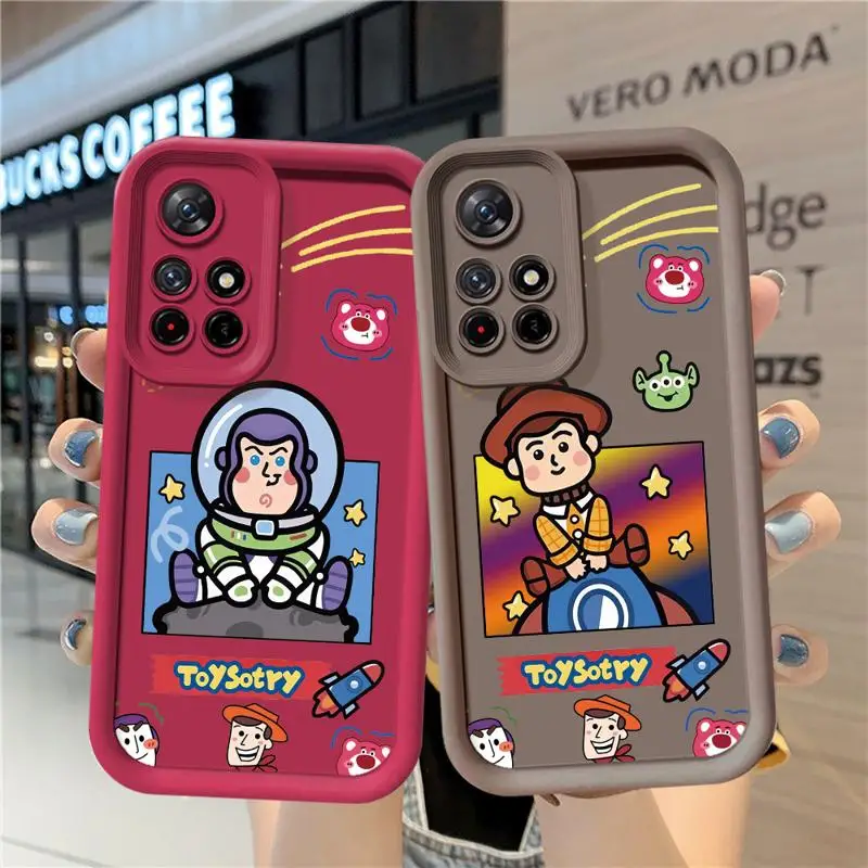 phone cases for Redmi Note 9S 11 5G 9 12Pro 10C 12 4g 12S 10 Pro 9C 9A Angel Eye Ladder funda Cover Toy Story 2 Lotso Bear Woody