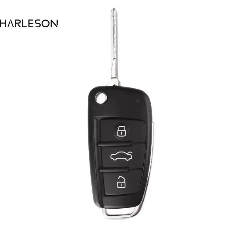3 Buttons Remote Fob Flip Key 8E Chip 868 MHZ For 2006 -2015 A6 Q7 S6 4F0837220D 4F0837220R