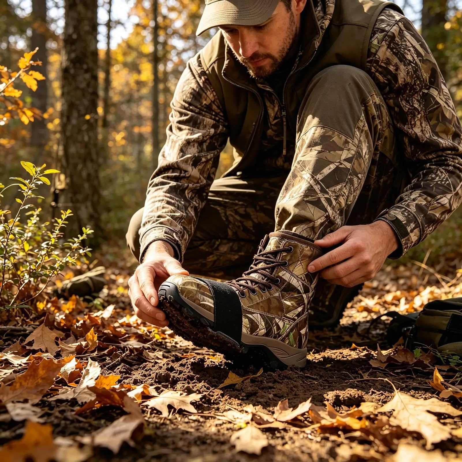 Hunting Boot Pads 8pcs Thick Felt Reusable Deer Hunting Shoe Scent Attractant Pads For Adults Men Women Outdoor Hunting Trail