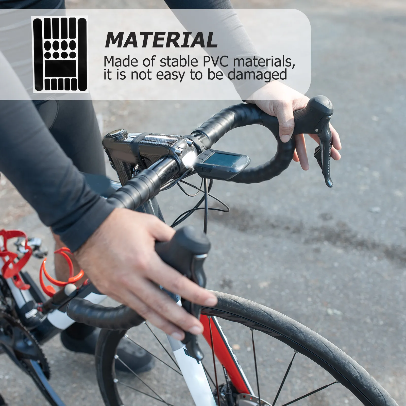 2Pcs Bike Frame Protection Tapes Stylish Adhesive Decals for Cycling Wide Application Anti-Scratch Stickers Bike Wrap