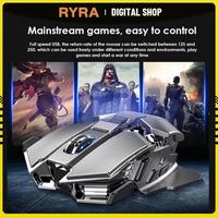 RYRA Wireless mouse 2.4 GHz Ergonomic Mice Mouse 1600 DPI USB Receiver 7 keys Optical Computer Gaming ABS + metal Mute Mouse