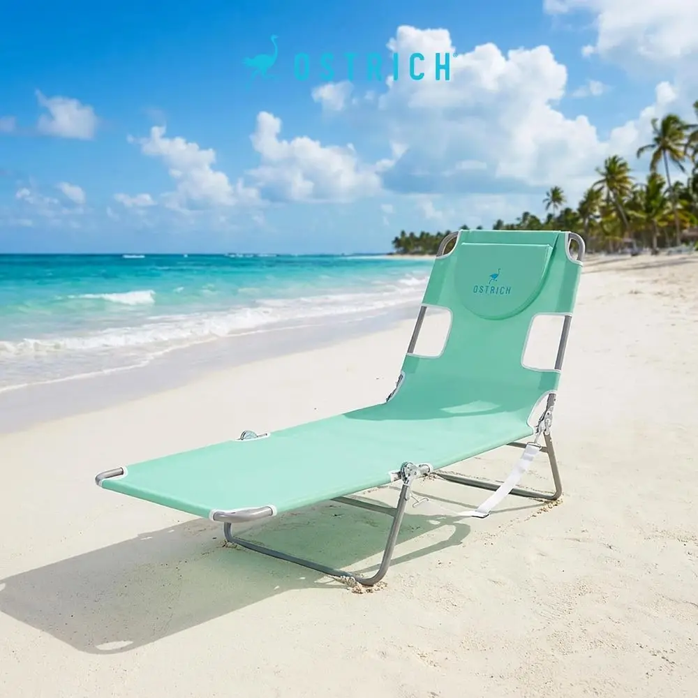the Original Chaise 72 x 22 Inch Lounge Portable Reclining Lounger, Outdoor Patio, Beach, Lawn, Camping, or Pool Tanning Chair,