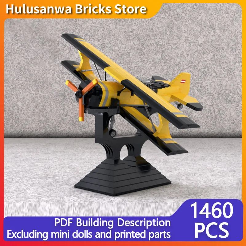 

Pitts Model 12 Biplane Model MOC Building Bricks War Equipment Modular Technology Gifts Holiday Assemble Children Toys Suit