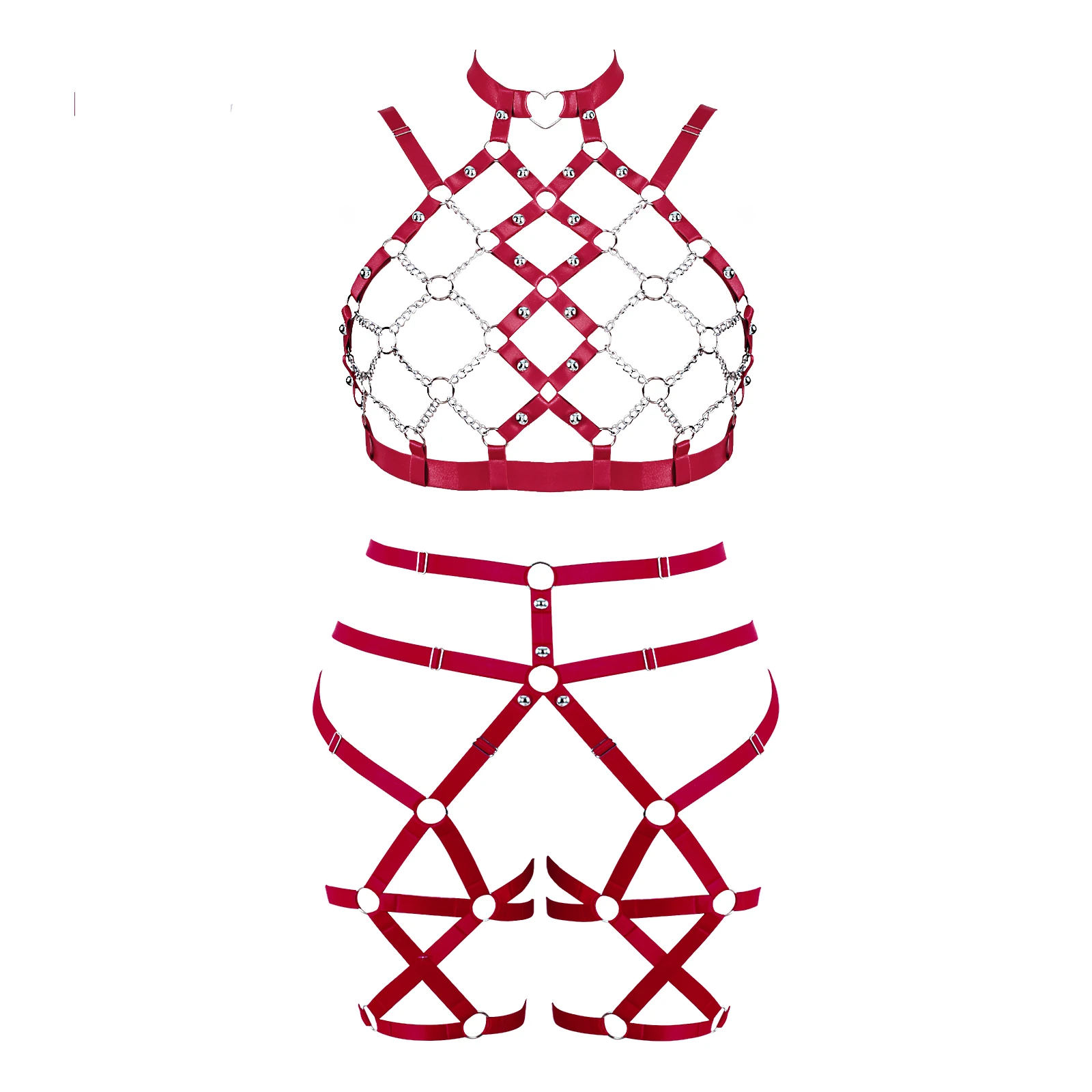 

Women Fashion Garters Belt Gothic Sexy Underwear Body Harness Suspenders Underwear Bondage Straps Body Accessories