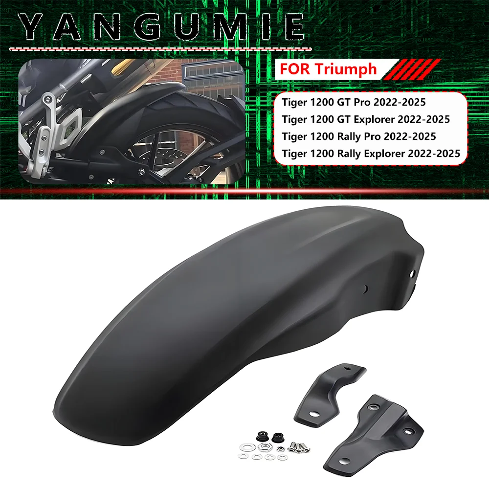 Full Rear Fender Tire Splash Guard Motorcycle Triumph Tiger 1200 GT Pro Rally Explorer 2022-2025, Optimize Riding Experience