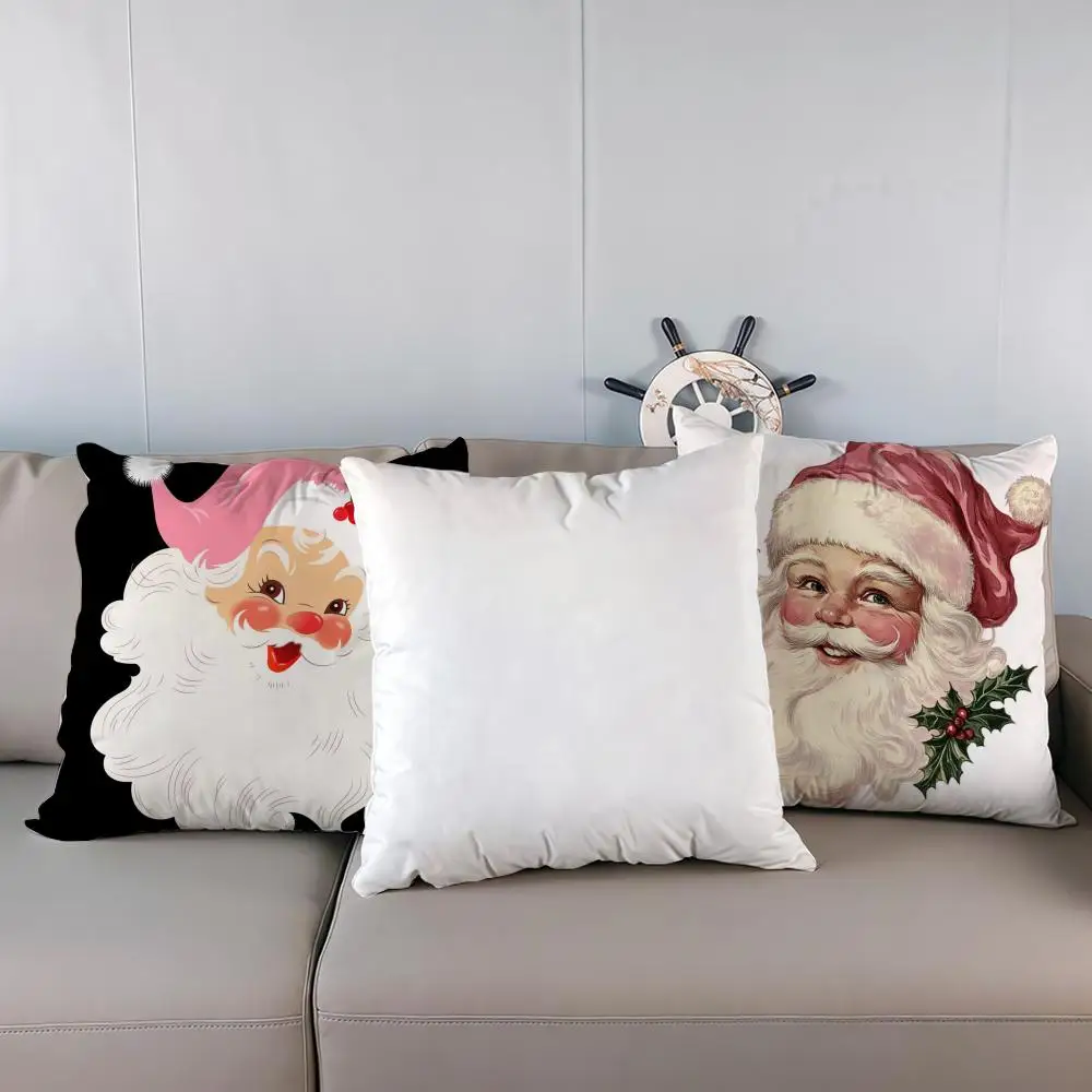 

Pink Father Christmas Pillow Case Multi sized car seat cushions, luxurious home office, sofa decorative pillowcases