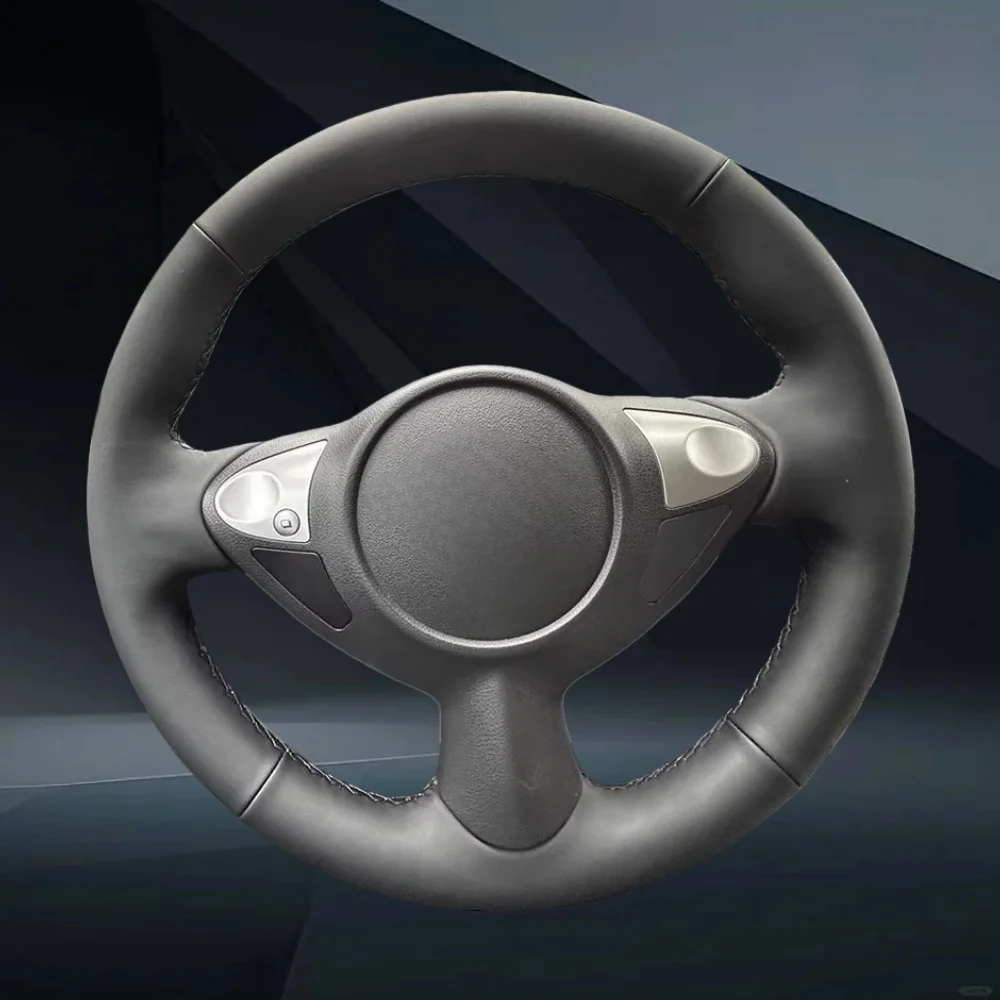 Car Accessories Hand-Stitched Wear Resistant Microfiber Leather Steering Wheel Cover For Nissan Sylphy Juke Maxima 370Z 2019
