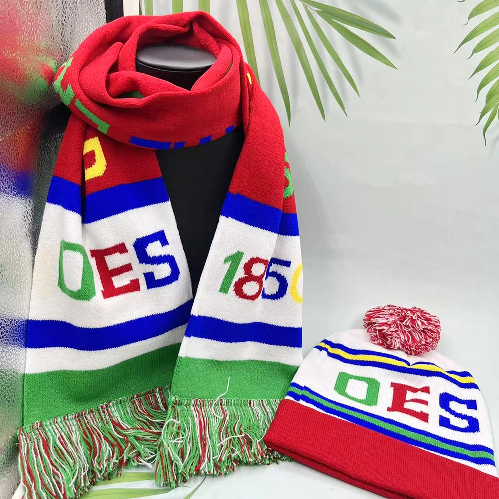 OES Greek Friendship Club Party Women's Gift Winter Scarf Hat Set