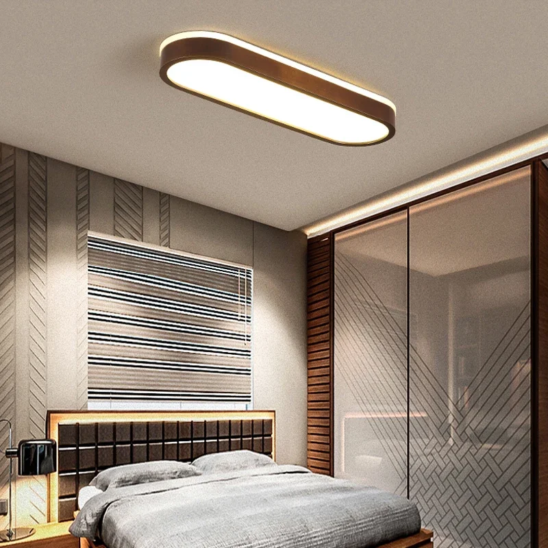 TechHPModern LED Ceiling Light Minimalist Long Line 60/90cm Lamps For Bedroom Living Room Corridor