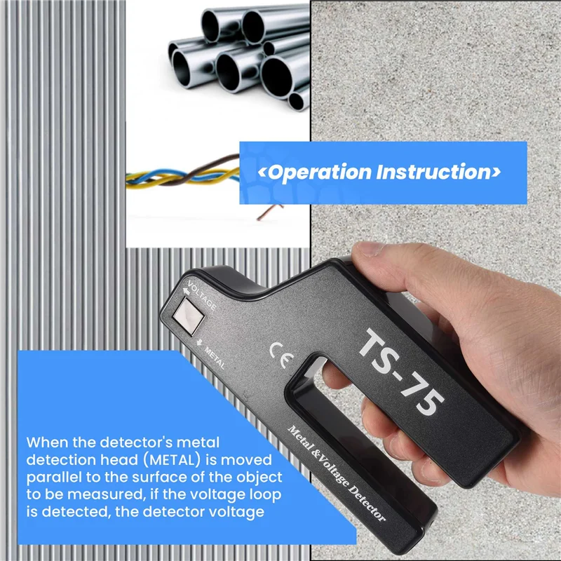 A41Z-Handheld metaalspanning, detectie van kabelleiding, bedrading van pijpleidingen TS-75